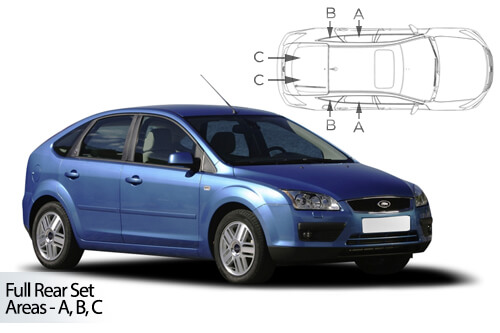 Car Shades Ford Focus 5 door 04-11 Full Rear Set