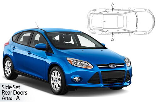 UV Privacy Car Shades - Ford Focus 5dr 11-18 Rear Door Set