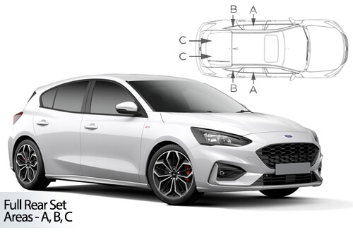 Car Shades Ford Focus 5dr 2018> Full Rear Set