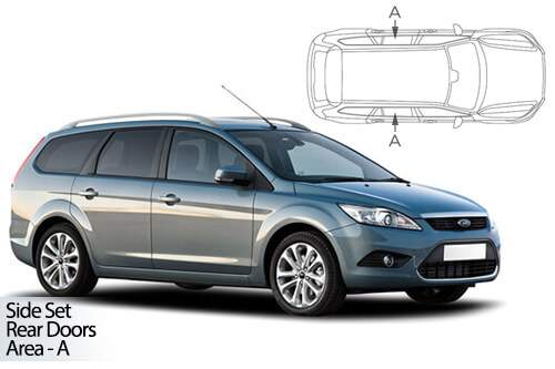 Car Shades Ford Focus Estate 04-11 Rear Door Set