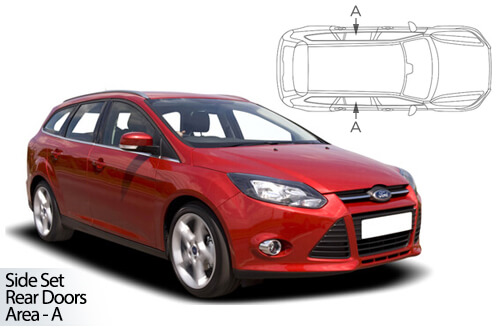 UV Privacy Car Shades - Ford Focus Estate 11-18 Rear Door Set