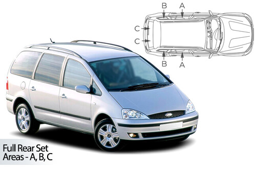 Car Shades Ford Galaxy 5dr 00-06 Full Rear Set