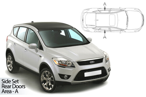 Car Shades Ford Kuga 5 door 08-12 Rear Door Set