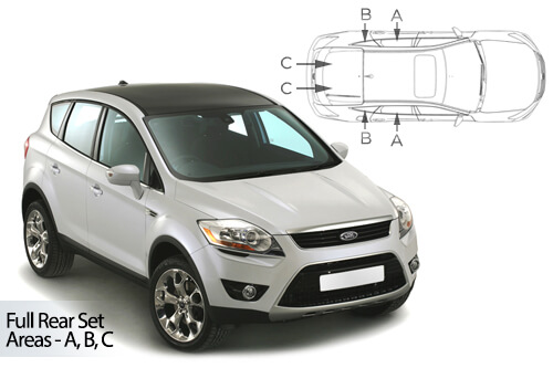 Car Shades Ford Kuga 5 door 08-12 Full Rear Set