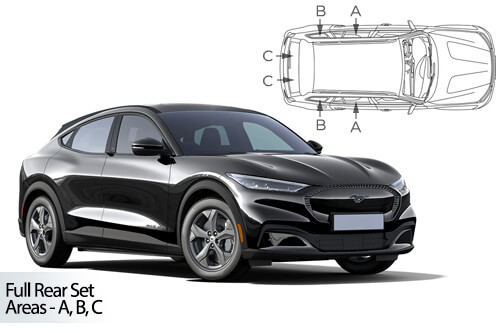 Car Shades - Ford Mustang Mach-E 5dr 2021> Full Rear Set