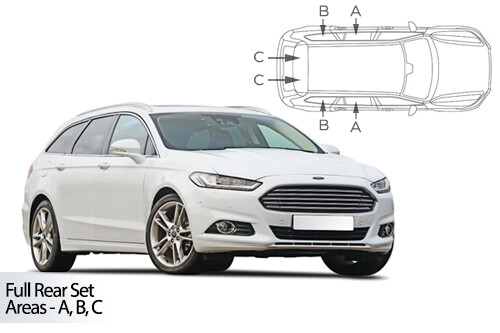 Car Shades Ford Mondeo Estate 2015-2022 Full Rear Set