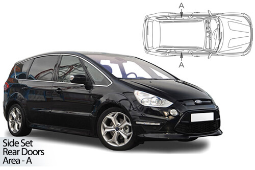 Car Shades Ford S-Max 5dr 10-15 Rear Door Set