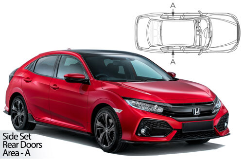 Car Shades Honda Civic 5dr 2015-21 Rear Door Set