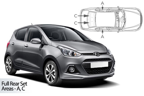 Car Shades Hyundai i10 5dr 13-19 Full Rear Set