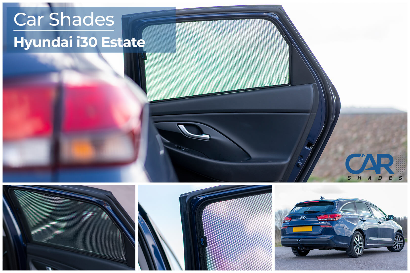 Car Shades - Rear Door Set