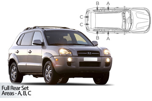 Car Shades Hyundai Tucson 5 door 05-09 Full Rear Set