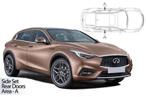 Car Shades Infiniti Q30 5dr 16-20 Rear Door Set