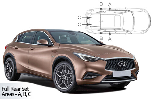 Car Shades Infiniti Q30 5dr 16-20 Full Rear Set