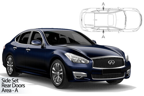 Car Shades Infiniti Q70 4 door 13>19 Rear Door Set