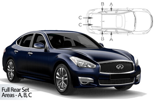 Car Shades Infiniti Q70 4 door 13>19 Full Rear Set