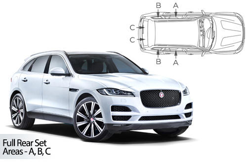 UV Privacy Car Shades - Jaguar F-Pace 2016> Full Rear Set