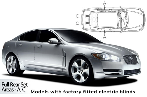 UV Car Shades Jaguar XF 08-15 Full Rear Set