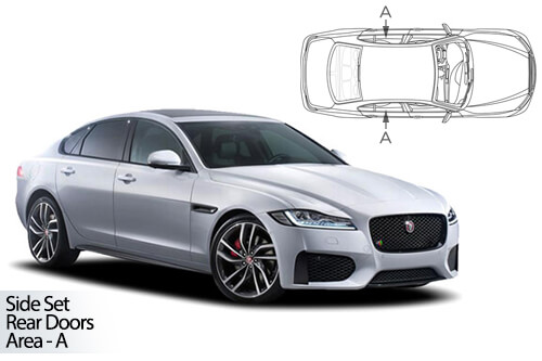 Car Shades Jaguar XF 4dr 15> - Rear Door Set