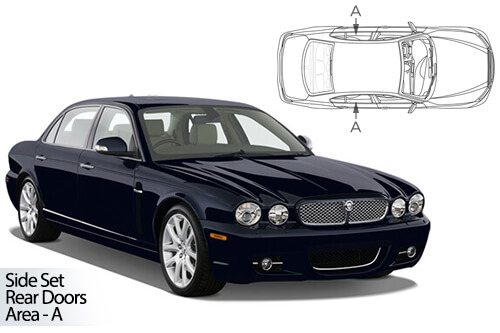 Car Shades Jaguar XJ 4dr 03-09 Rear Door Set