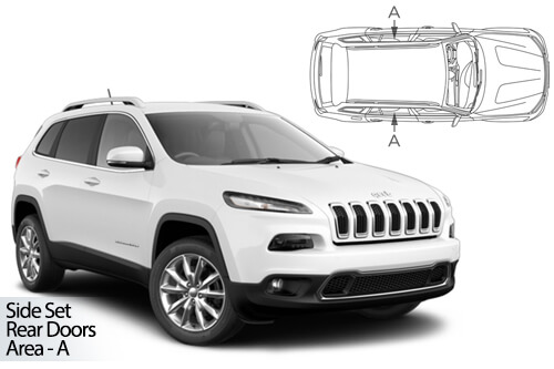 Car Shades Jeep Cherokee (KL) 5 Door 2013-2023 Rear Door Set