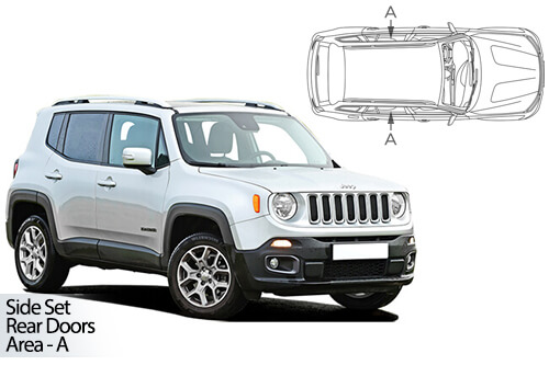 Car Shades Jeep Renegade 5dr 15> Rear Door Set