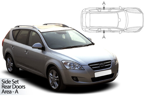 Car Shades Kia Cee'd Estate 07-12 Rear Door Set