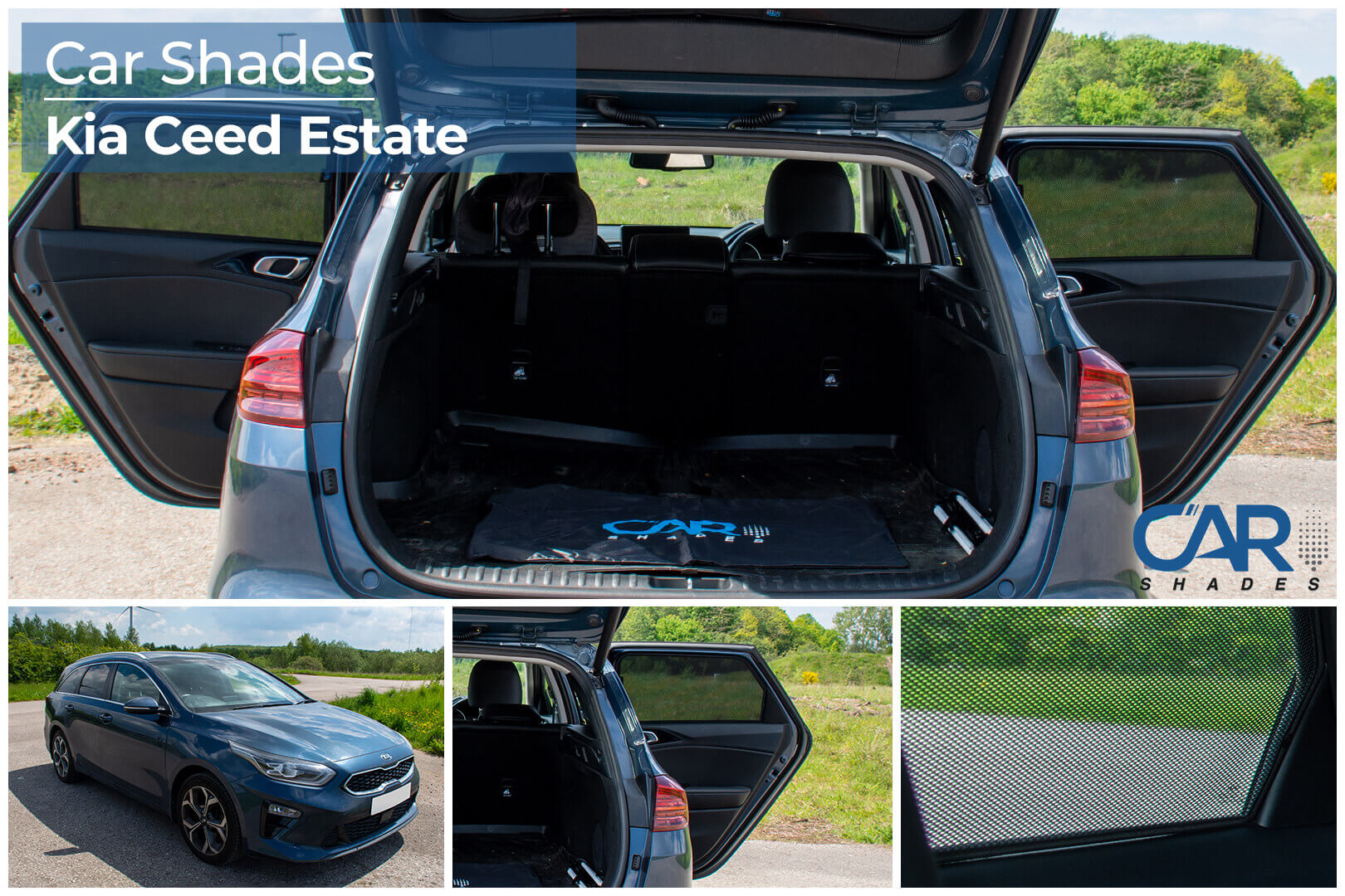 Car Shades - Rear Door Set