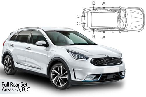 Car Shades Kia Niro 5 door 2017-21 Full Rear Set