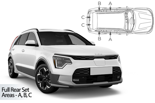 Car Shades - Kia Niro 5dr 2022> Full Rear Set