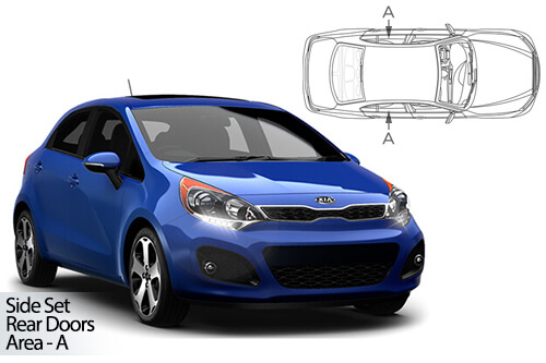 Car Shades Kia Rio 5dr 11-17 Rear Door Set