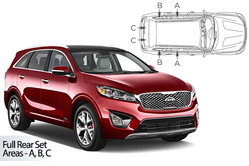 Car Shades Kia Sorento 5dr 15-20 Full Rear Set