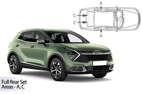 Car Shades - Kia Sportage 5dr 2021> Full Rear Set