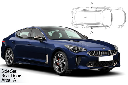 Car Shades Kia Stinger 5dr 2018> Rear Door Set