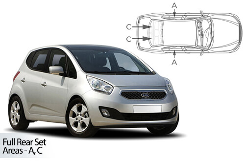 Car Shades Kia Venga 5dr 10>19 Full Rear Set