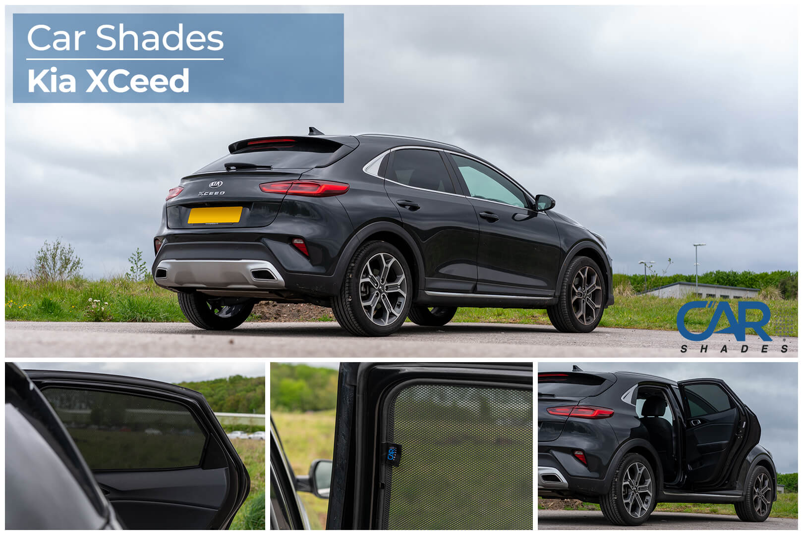 Car Shades - Rear Door Set