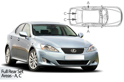 Car Shades Lexus IS 4dr 05-12 Full Rear Set