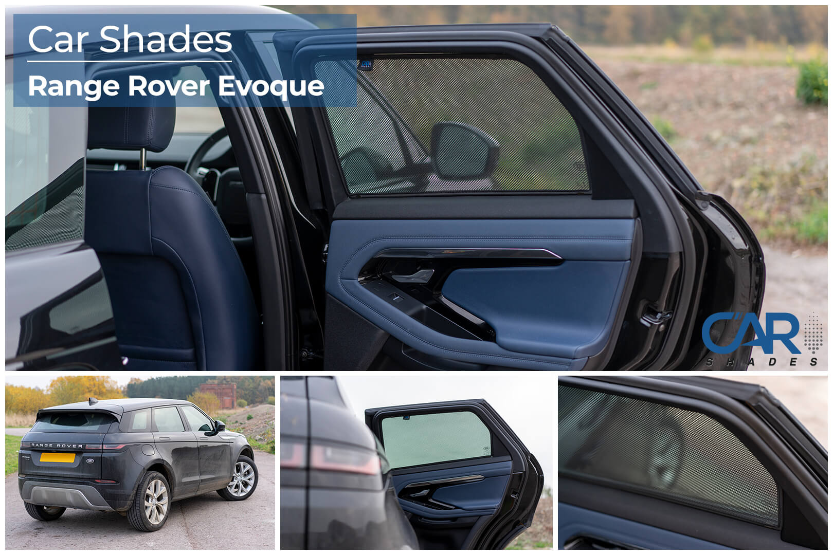 Car Shades - Rear Door Set