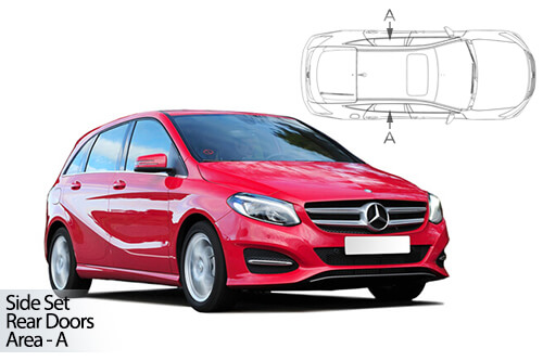 UV Car Shades - Mercedes B-Class 5dr 12-18 T246 Rear Door Set