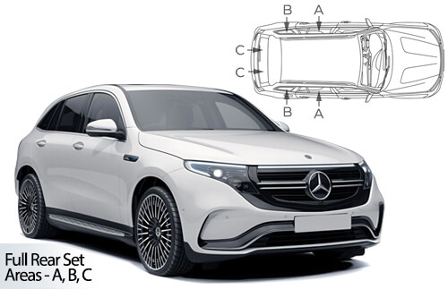 Car Shades - Mercedes EQC 5dr 2019> Full Rear Set