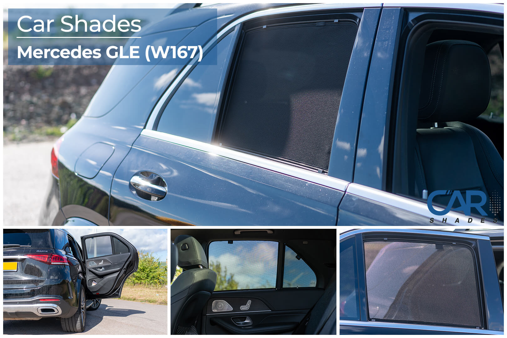 Car Shades - Rear Door Set