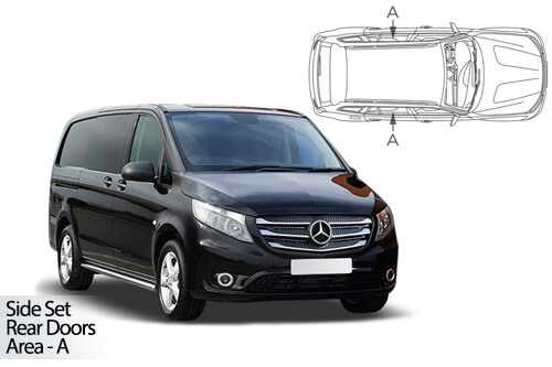 Car Shades Mercedes-Benz	Vito LWB 5 door 2015> Rear Door Set