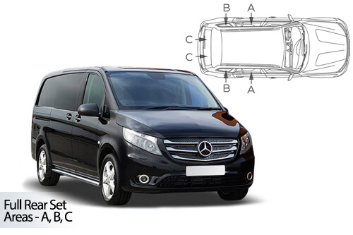 Car Shades Mercedes-Benz	Vito LWB 5 door 2015> Full Rear Set
