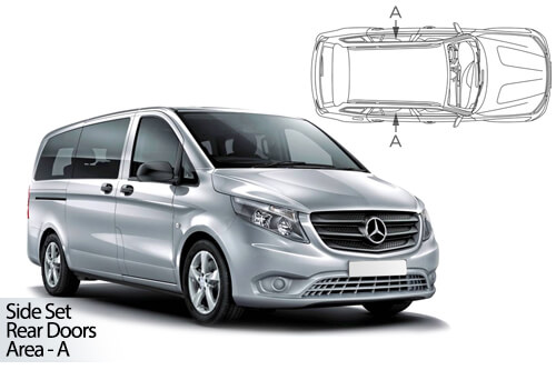 Car Shades Mercedes-Benz	Vito XLWB	5 door 14> Rear Door Set