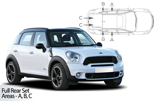 Car Shades Mini	Countryman 5 door 10-16 Full Rear Set