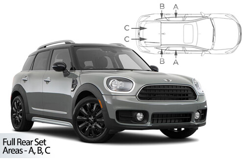 Car Shades Mini	Countryman 5 door 2016-24 Full Rear Set