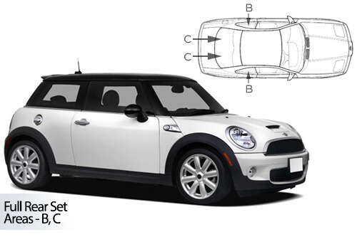 Car Shades Mini	Mini 3 door 07-14 Full Rear Set