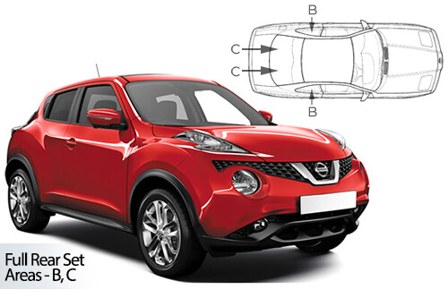 Car Shades Nissan Juke 5 door 10> Full Rear Set