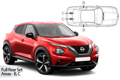 Car Shades - Nissan Juke 5 door 19> Full Rear Set