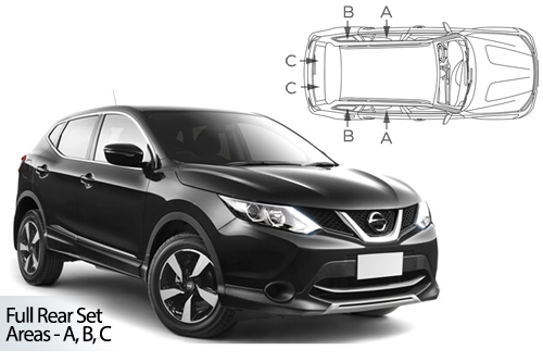 Car Shades Nissan Qashqai	5 door 13-18 Full Rear Set