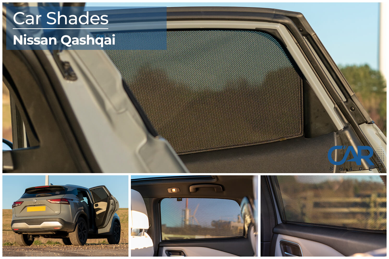 Car Shades - Rear Door Set